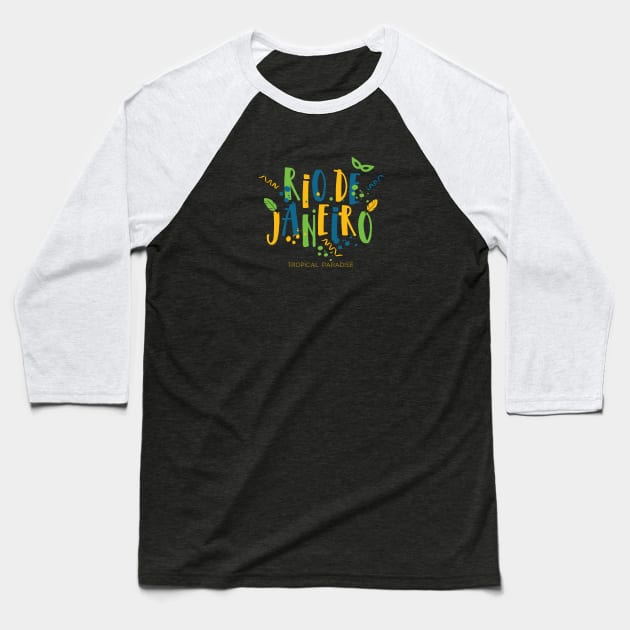 Rio de Janeiro Baseball T-Shirt by TambuStore